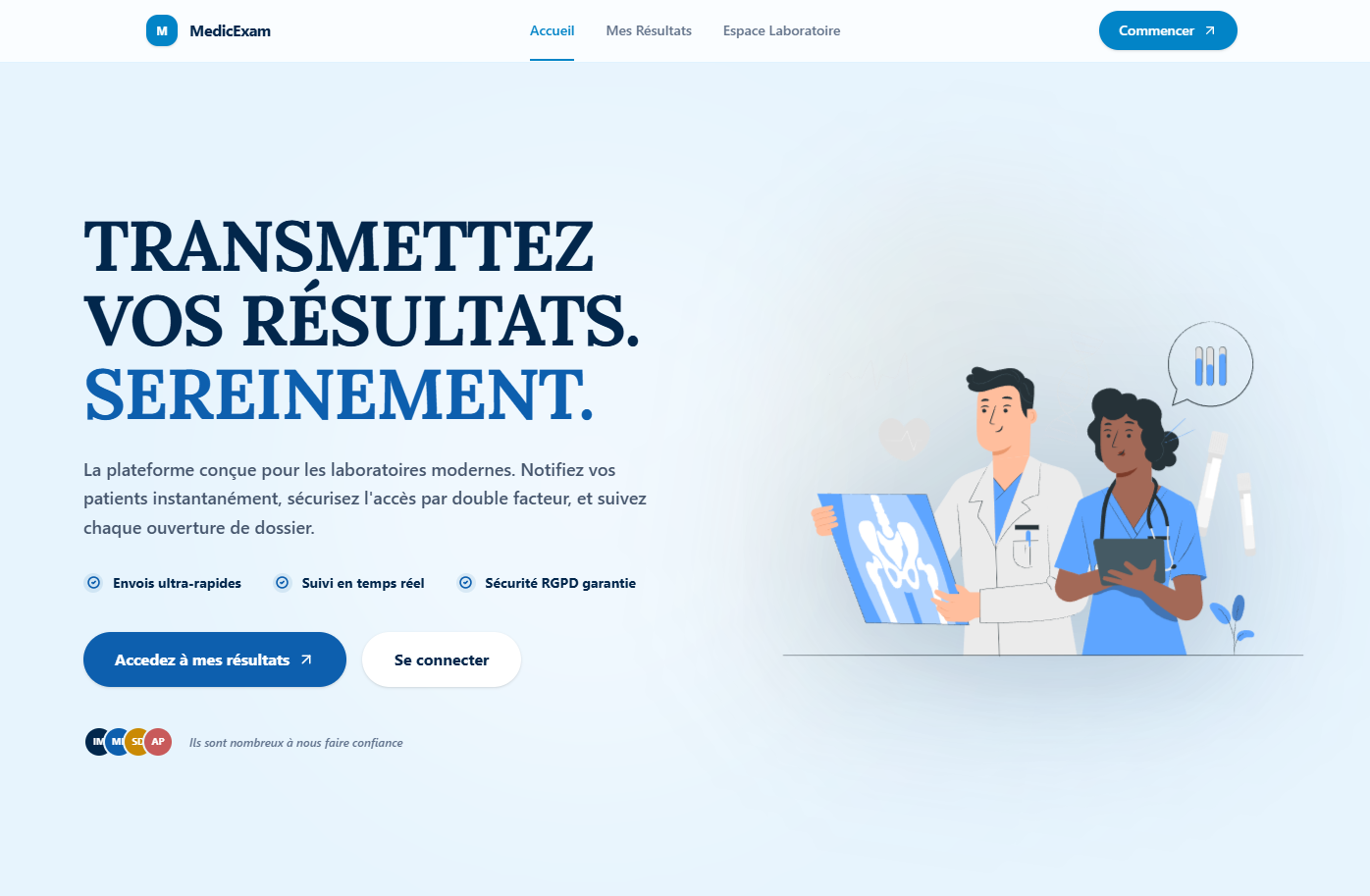 Medic-exam — aperçu web